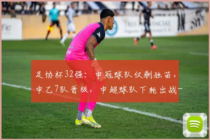 足协杯32强：中冠球队仅剩独苗，中乙7队晋级，中超球队下轮出战