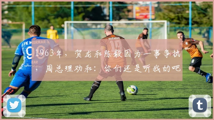 1963年，贺龙和陈毅因为一事争执，周总理劝和：你们还是听我的吧